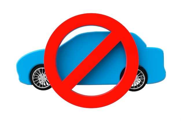 Никакие автомобили не разрешены. автомобиль с запрещенным символом на белом  фоне | Премиум Фото