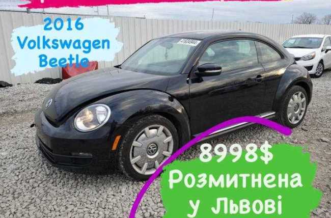 Продаж авто Volkswagen Beetle 2016 р. Бензин  ціна $ 8998 у м. Львів